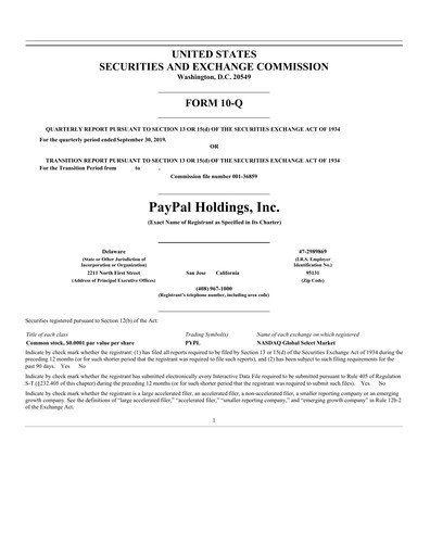 Thumbnail PayPal Quarterly Report 2019-q3