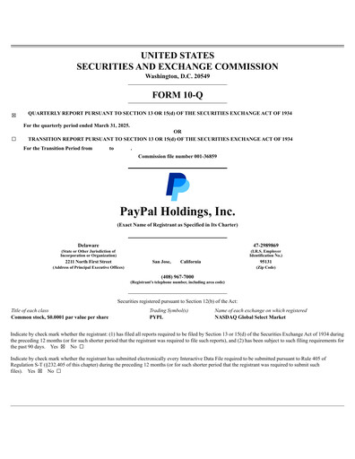 Thumbnail PayPal Quarterly Report 2025-q1