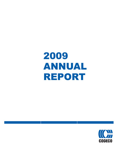 Thumbnail Cogeco Annual Report 2009