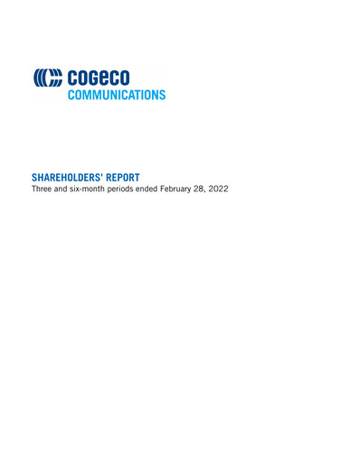 Thumbnail Cogeco Quarterly Report 2022-q2