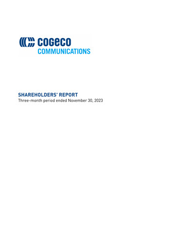 Thumbnail Cogeco Quarterly Report 2024-q1