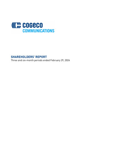 Thumbnail Cogeco Quarterly Report 2024-q2