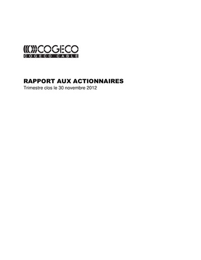 Thumbnail Cogeco Quarterly Report 2013-q1