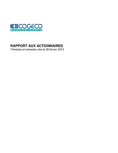 Thumbnail Cogeco Quarterly Report 2013-q2