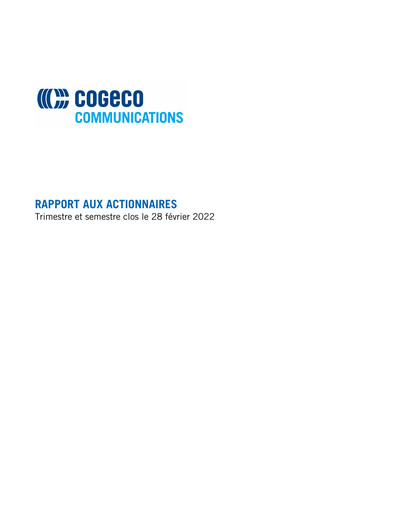 Thumbnail Cogeco Quarterly Report 2022-q2