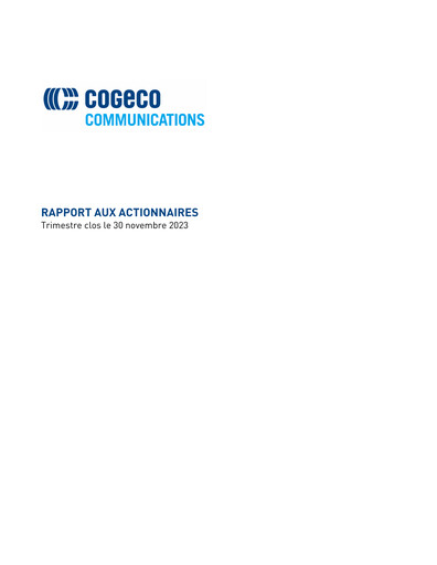 Thumbnail Cogeco Quarterly Report 2024-q1