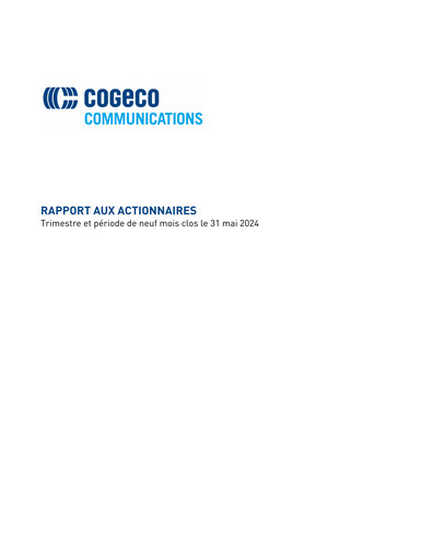 Thumbnail Cogeco Quarterly Report 2024-q3