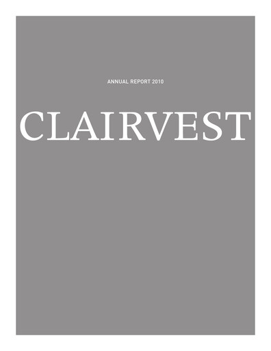 Thumbnail Clairvest Group Annual Report 2010