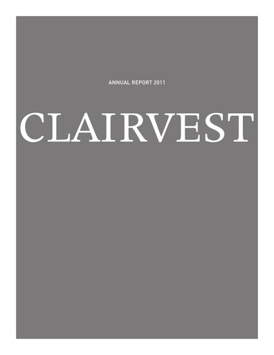 Thumbnail Clairvest Group Annual Report 2011