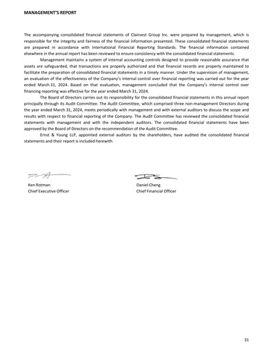 Thumbnail Clairvest Group Financial Statement 2024