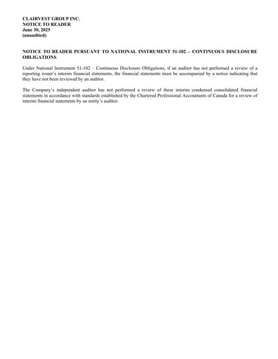 Thumbnail Clairvest Group Financial Statement 2026-q1