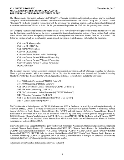 Thumbnail Clairvest Group Quarterly Report 2018-q2