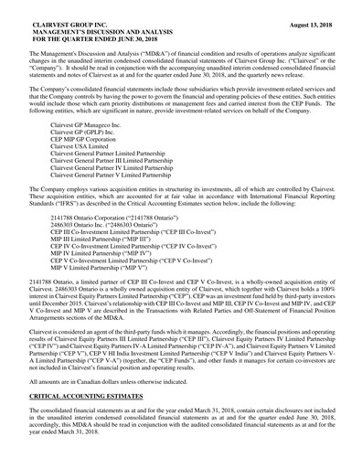 Thumbnail Clairvest Group Quarterly Report 2019-q1