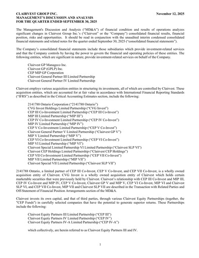 Thumbnail Clairvest Group Quarterly Report 2026-q2