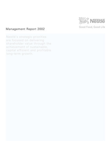 Thumbnail Nestlé Annual Report 2002