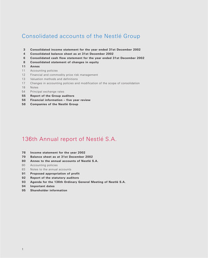 Thumbnail Nestlé Financial Statement 2002