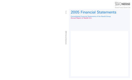 Thumbnail Nestlé Financial Statement 2005