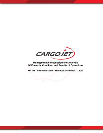 Thumbnail Cargojet Quarterly Report 2021-q4