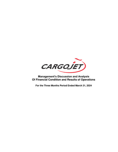 Thumbnail Cargojet Quarterly Report 2024-q1