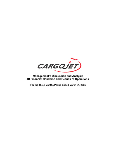 Thumbnail Cargojet Quarterly Report 2025-q1