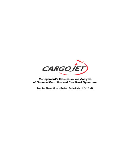 Thumbnail Cargojet Quarterly Report 2026-q1