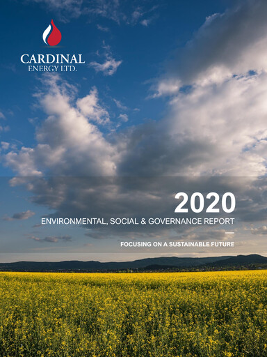 Thumbnail Cardinal Energy ESG Report 2020