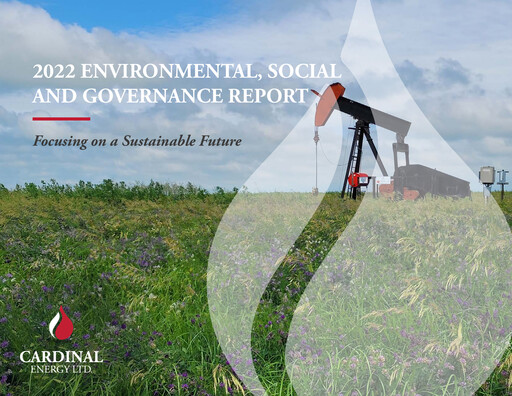 Thumbnail Cardinal Energy ESG Report 2022