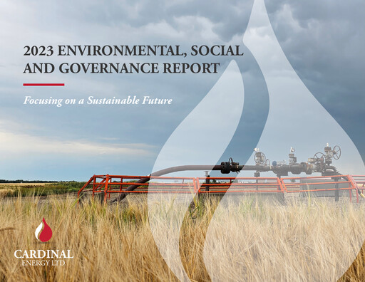 Thumbnail Cardinal Energy ESG Report 2023