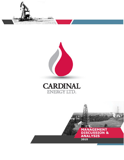 Miniature Cardinal Energy Rapport financier 2015