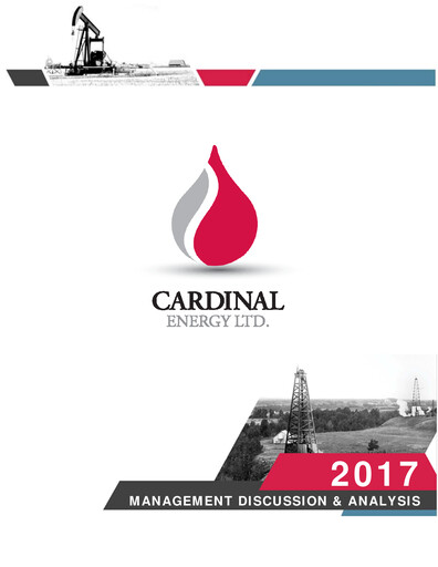 Miniature Cardinal Energy Rapport financier 2017