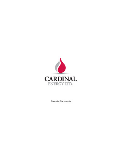 Miniature Cardinal Energy Bilan financier 2013