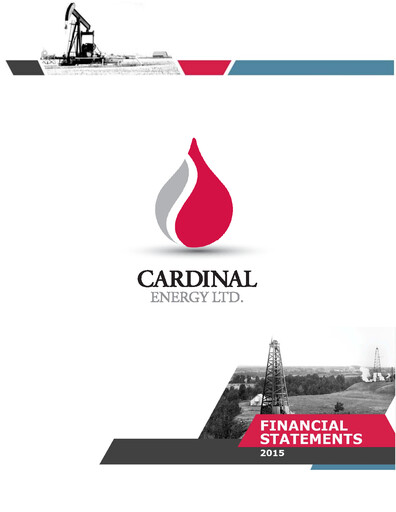 Miniature Cardinal Energy Bilan financier 2015