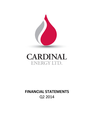 Thumbnail Cardinal Energy Quarterly Report 2014-q2