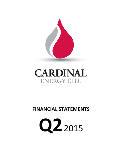 Thumbnail Cardinal Energy Quarterly Report 2015-q2