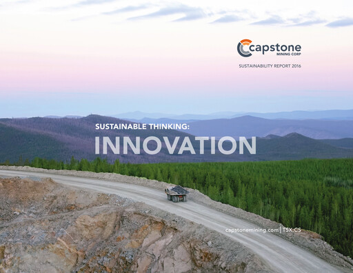 Thumbnail Capstone Copper Sustainability Report 2016