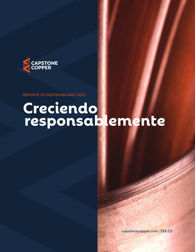 Miniature Capstone Copper Rapport de durabilité 2022