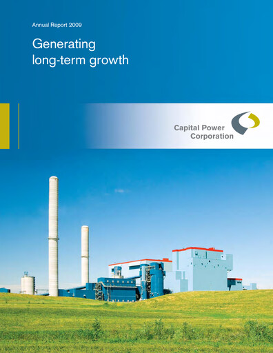 Thumbnail Capital Power Annual Report 2009