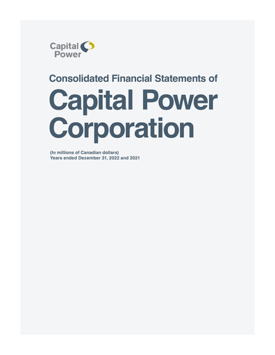 Thumbnail Capital Power Financial Statement 2022