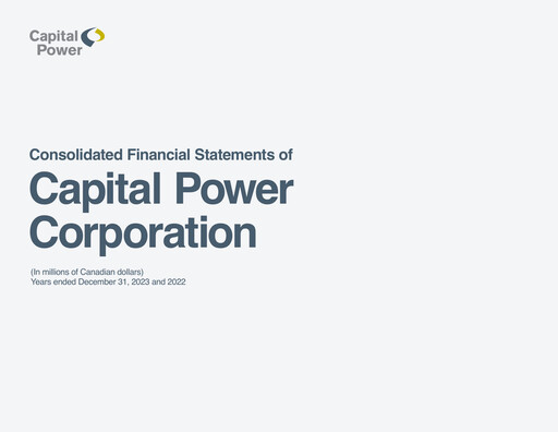 Thumbnail Capital Power Financial Statement 2023