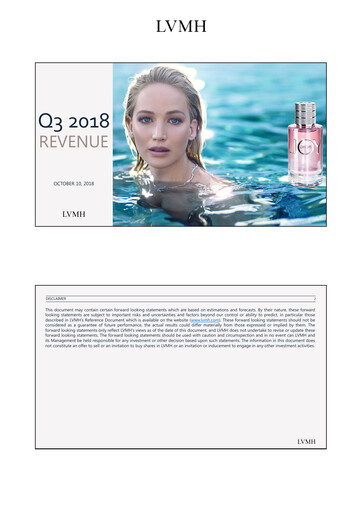 Thumbnail LVMH Quarterly Report 2018-q3