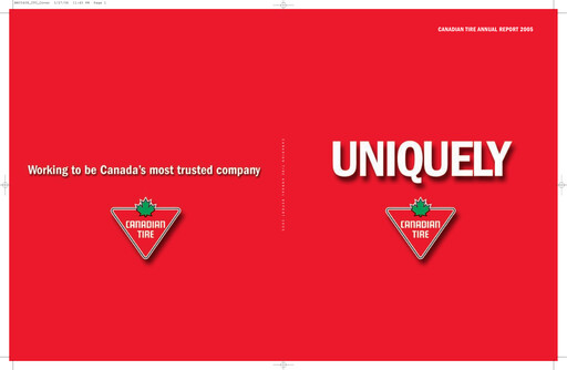Miniature Canadian Tire Rapport annuel 2005