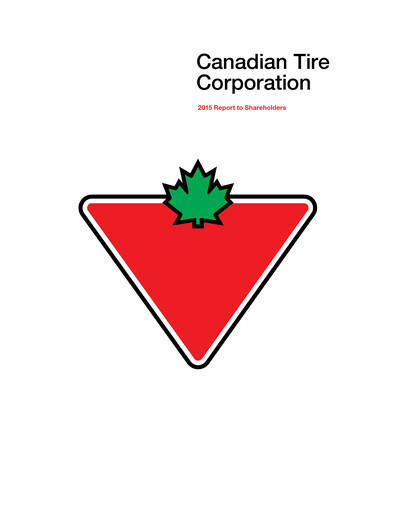 Miniature Canadian Tire Rapport annuel 2015