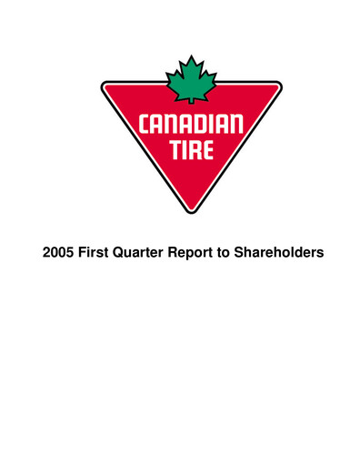 Thumbnail Canadian Tire Quarterly Report 2005-q1