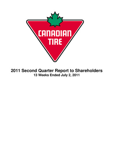 Thumbnail Canadian Tire Quarterly Report 2011-q2