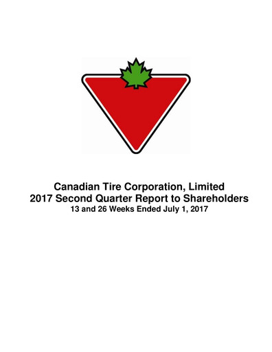 Thumbnail Canadian Tire Quarterly Report 2017-q2