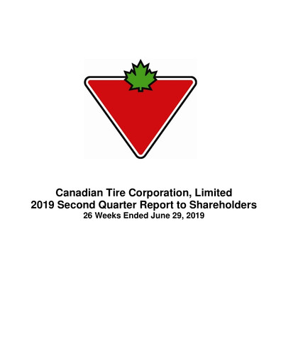 Thumbnail Canadian Tire Quarterly Report 2019-q2