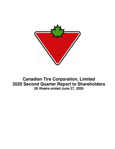 Thumbnail Canadian Tire Quarterly Report 2020-q2