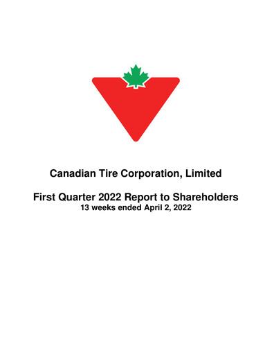 Thumbnail Canadian Tire Quarterly Report 2022-q1