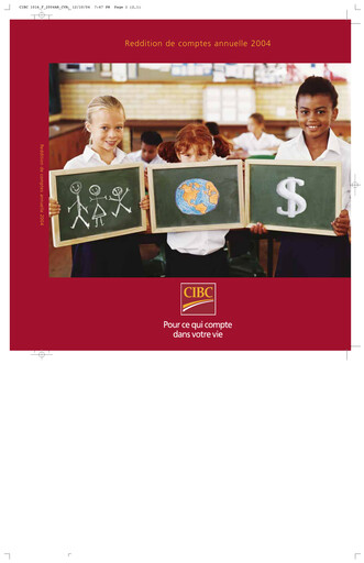 Thumbnail CIBC (Canadian Imperial Bank of Commerce) Annual Report 2004