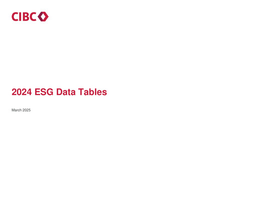 Thumbnail CIBC (Canadian Imperial Bank of Commerce) ESG Report 2024